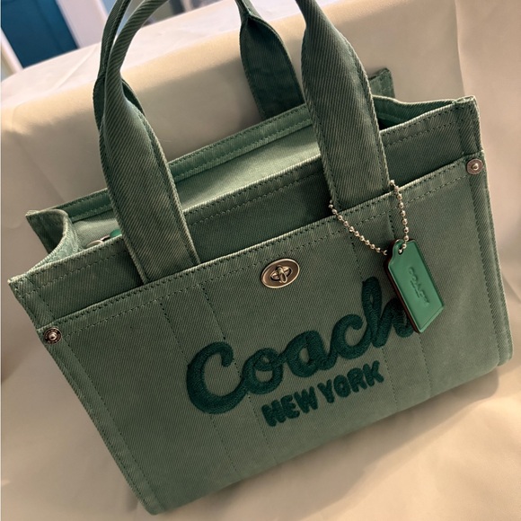 Coach Handbags - Coach Cargo Denim Tote 26 w/Coach Dusty